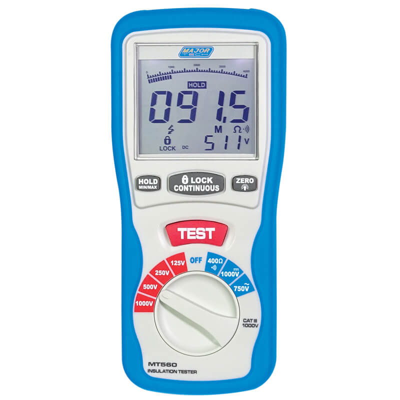 Major Tech 4-Test Range Digital Insulation Tester MT560