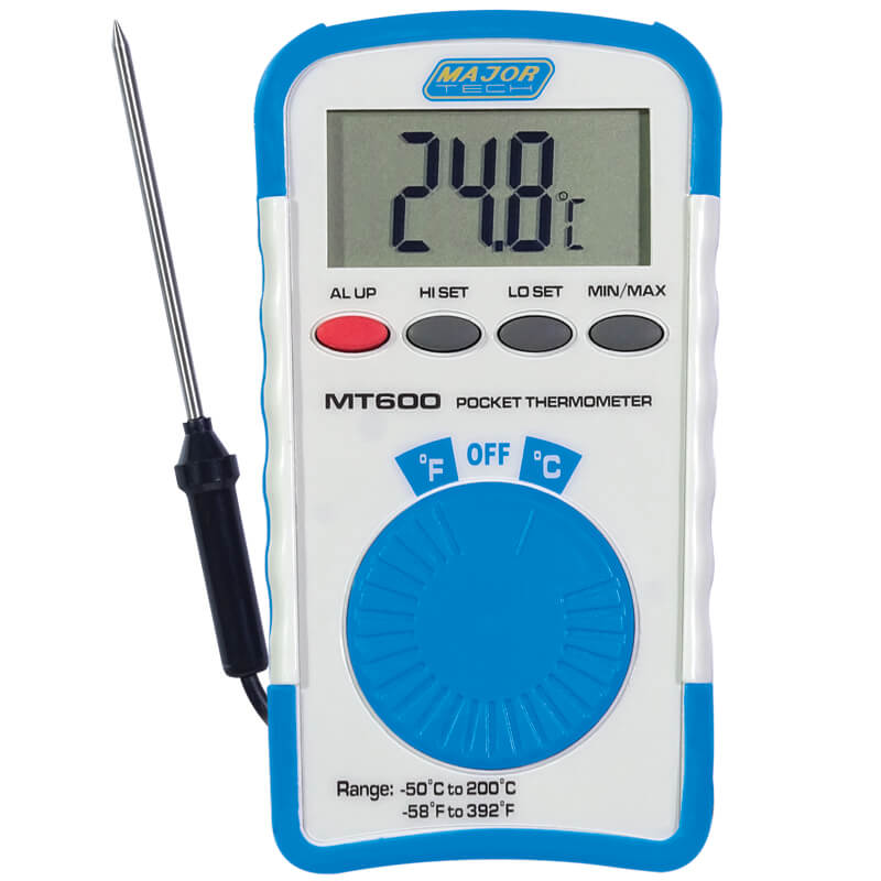 Major Tech Compact Pocket Size Digital Thermometer MT600