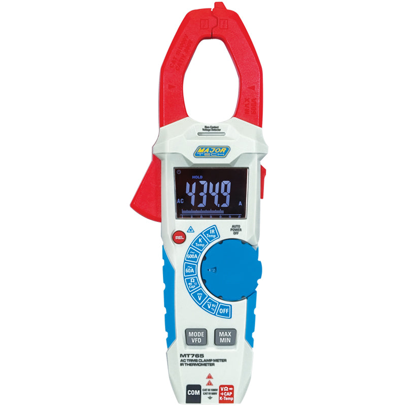 Major Tech True RMS AC IR Thermometer Clamp Meter MT765