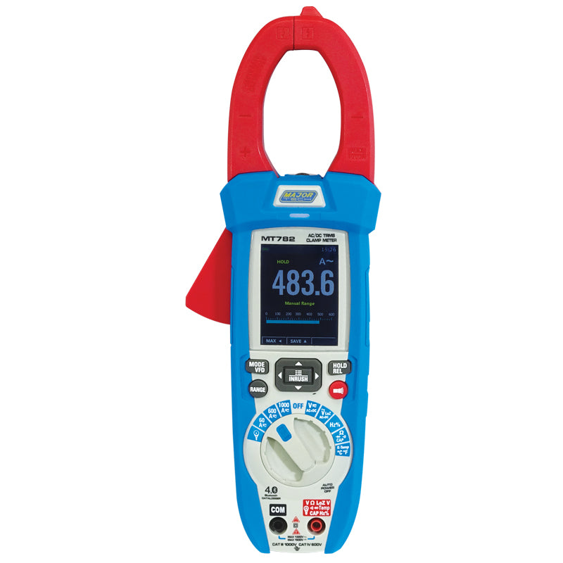 Major Tech True RMS AC/DC Solar Clamp Meter MT782