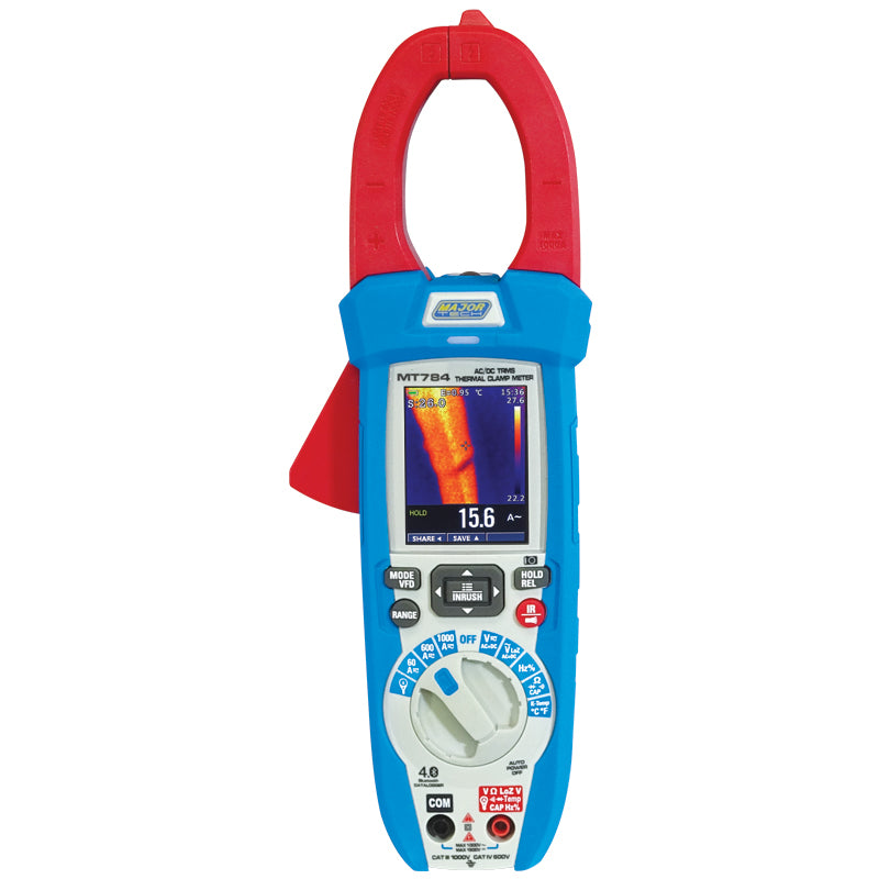 Major Tech True RMS AC/DC Thermal Imaging Clamp Meter MT784