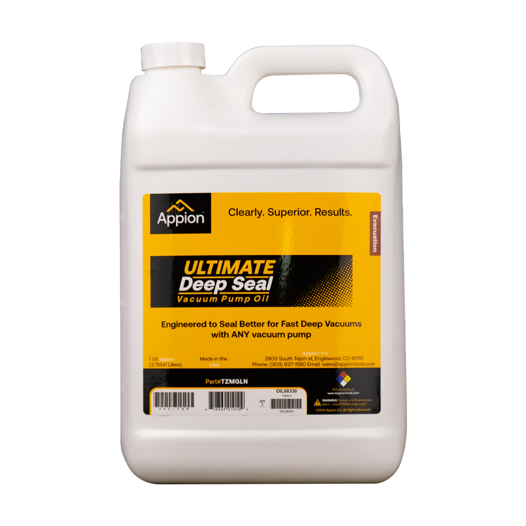 Appion Ultimate Deep Seal Vacuum Pump Oil 3.8L TZMGLN