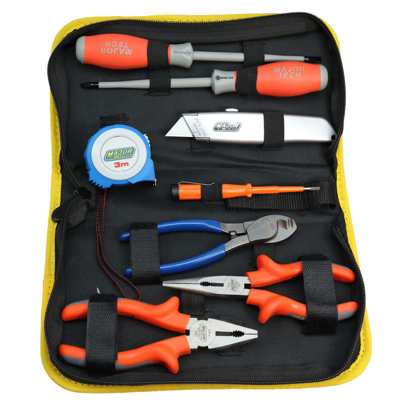 Major Tech Electricians Compact Tool Kit TKE1209