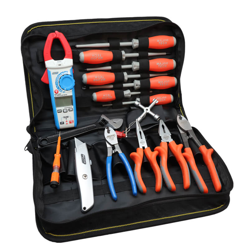 Major Tech Tool Kit with TRMS Digital Clamp Meter VTK1210