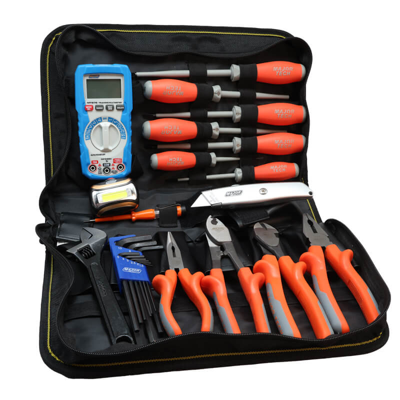 Major Tech Tool Kit with TRMS Digital Multimeter VTK1211