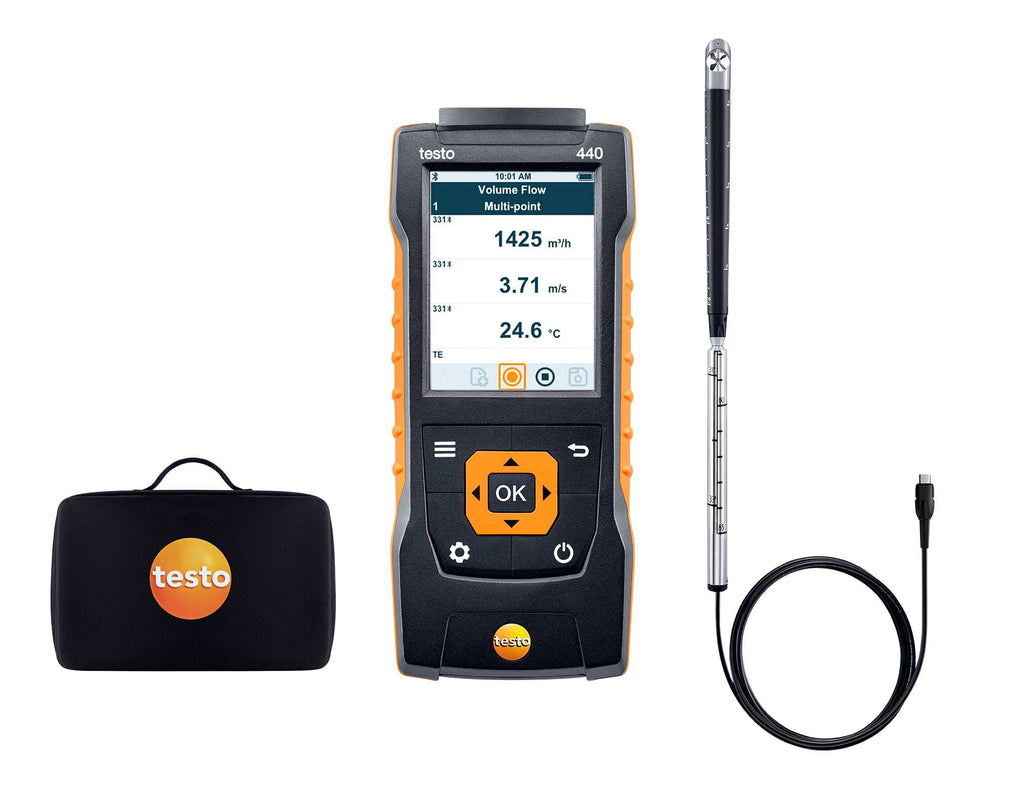 Testo 440 16 mm Vane Set for Measurements in Ventilation Ducts - 0563 4401